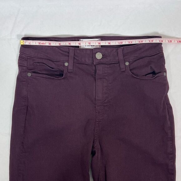 Paige Hoxton Ankle Jeans in Burgundy - Picture 14 of 16